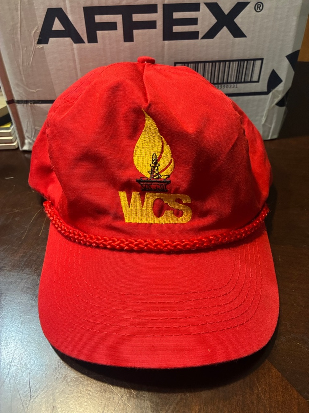 AFF Red WCS Embroidered Rope-Trim Cap - Picture 2 of 11